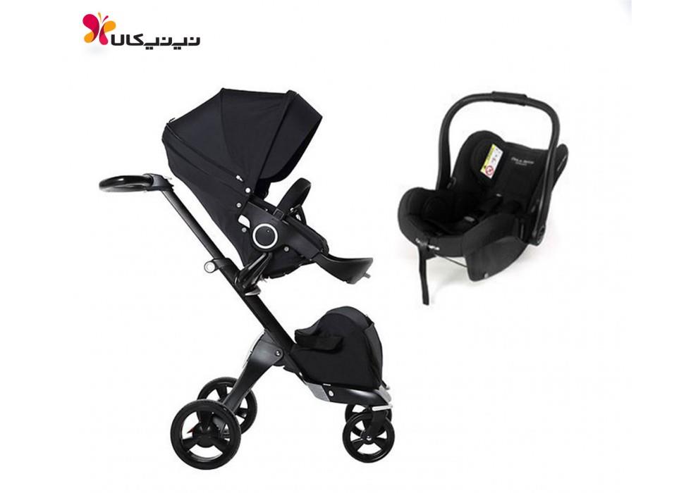 سرویس کالسکه و کریر doux bebe دوکس ب ب مدل finfin